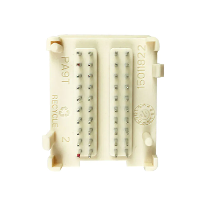 Electronic connector product by precision injection molding