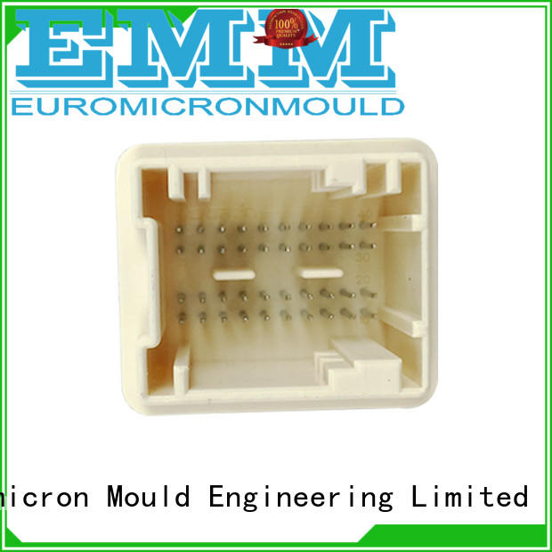 Electronic connector product by precision injection molding
