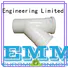 Tee pipe coupling by injection molding
